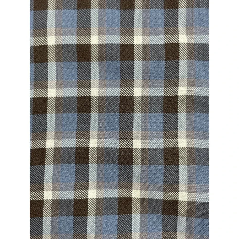 Banana Republic Shirt Men Medium (15-15.5)  Plaid Cotton Blend Stretch Button Up